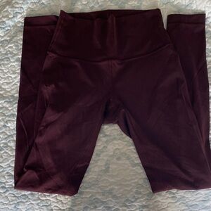 Lululemon Athletica Deep Burgundy Leggings
